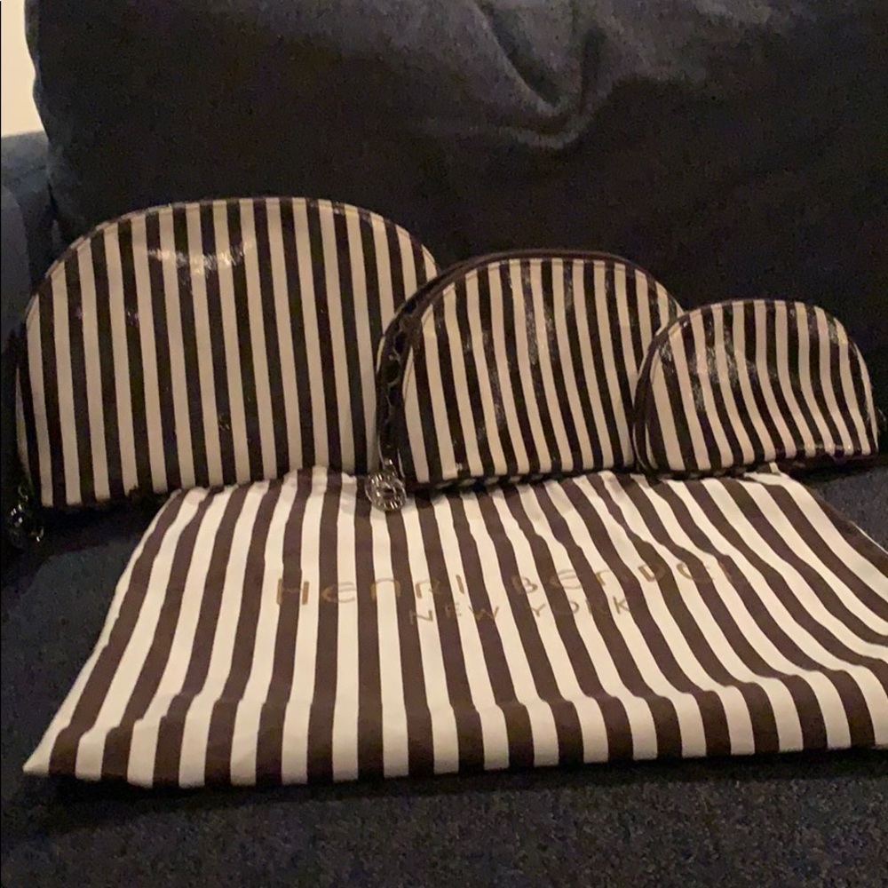 Triple cosmetic bag set